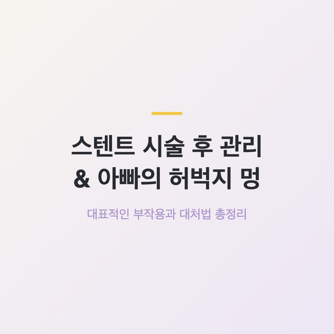 서울보라매병원 스탠트 시술 후기 썸네일
